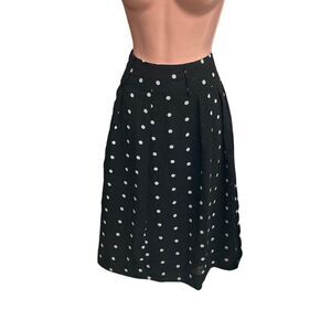 WORTHINGTON Women’s Black & White Polka Dot Skirt Size 4